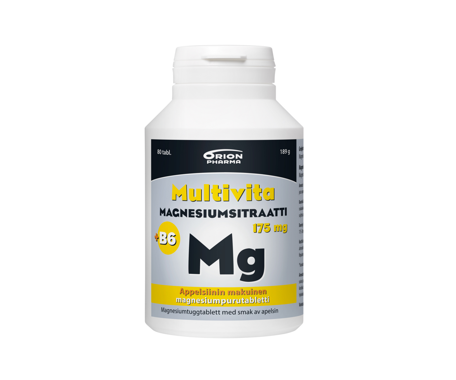 Multivita magnesium 175 mg apelsin 