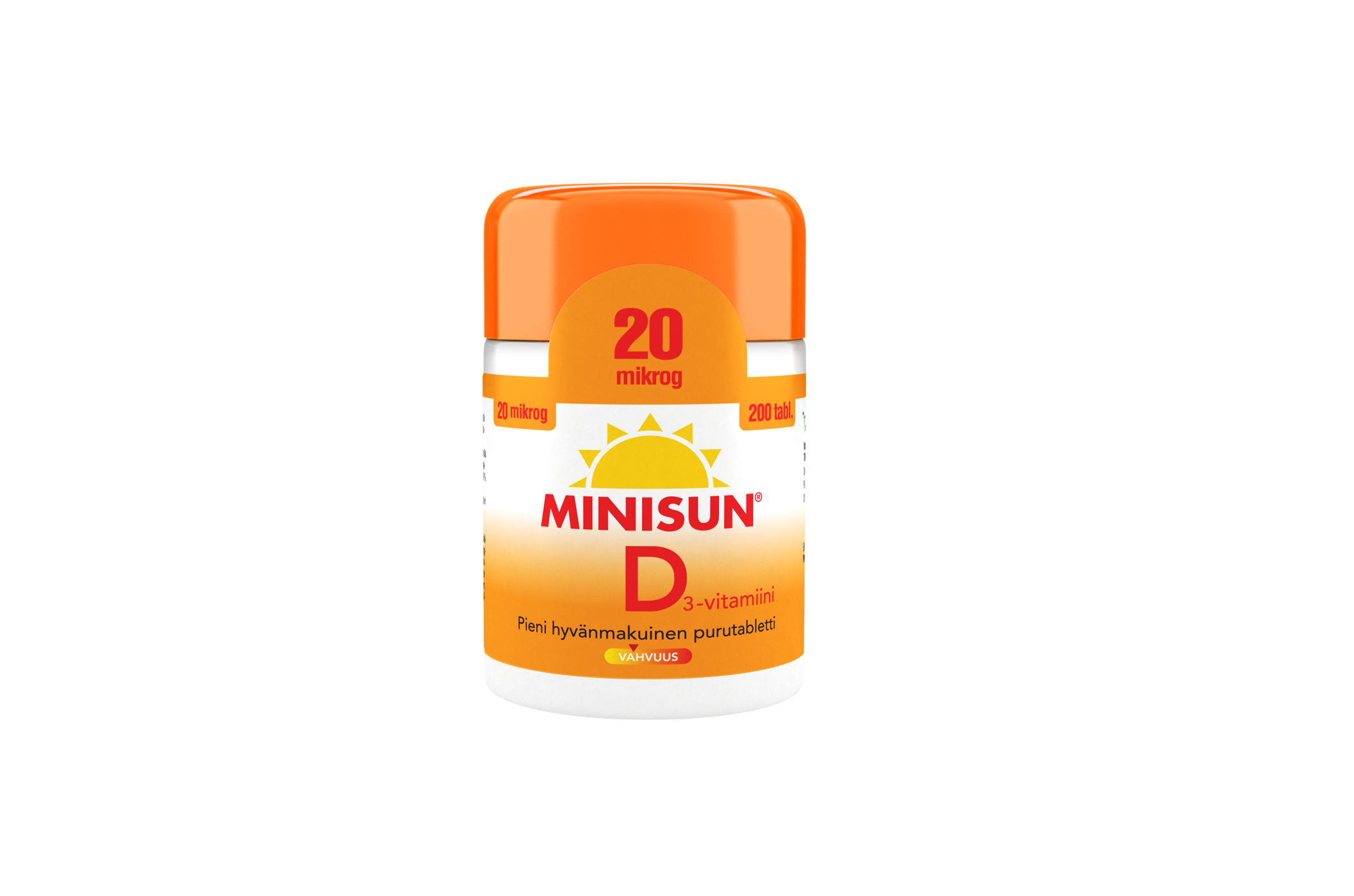 Minisun D 20mikrog 200tabl