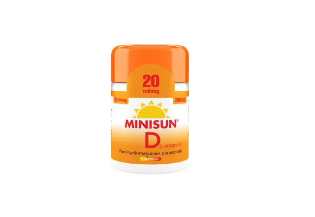 Minisun D 20mikrog 200tabl